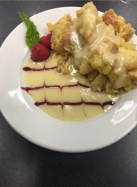 White Chocolate Bread Pudding